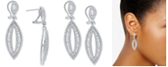 Macy's Diamond Marquise-Shape Drop Earrings (2 ct. t.w.) in 14k White Gold